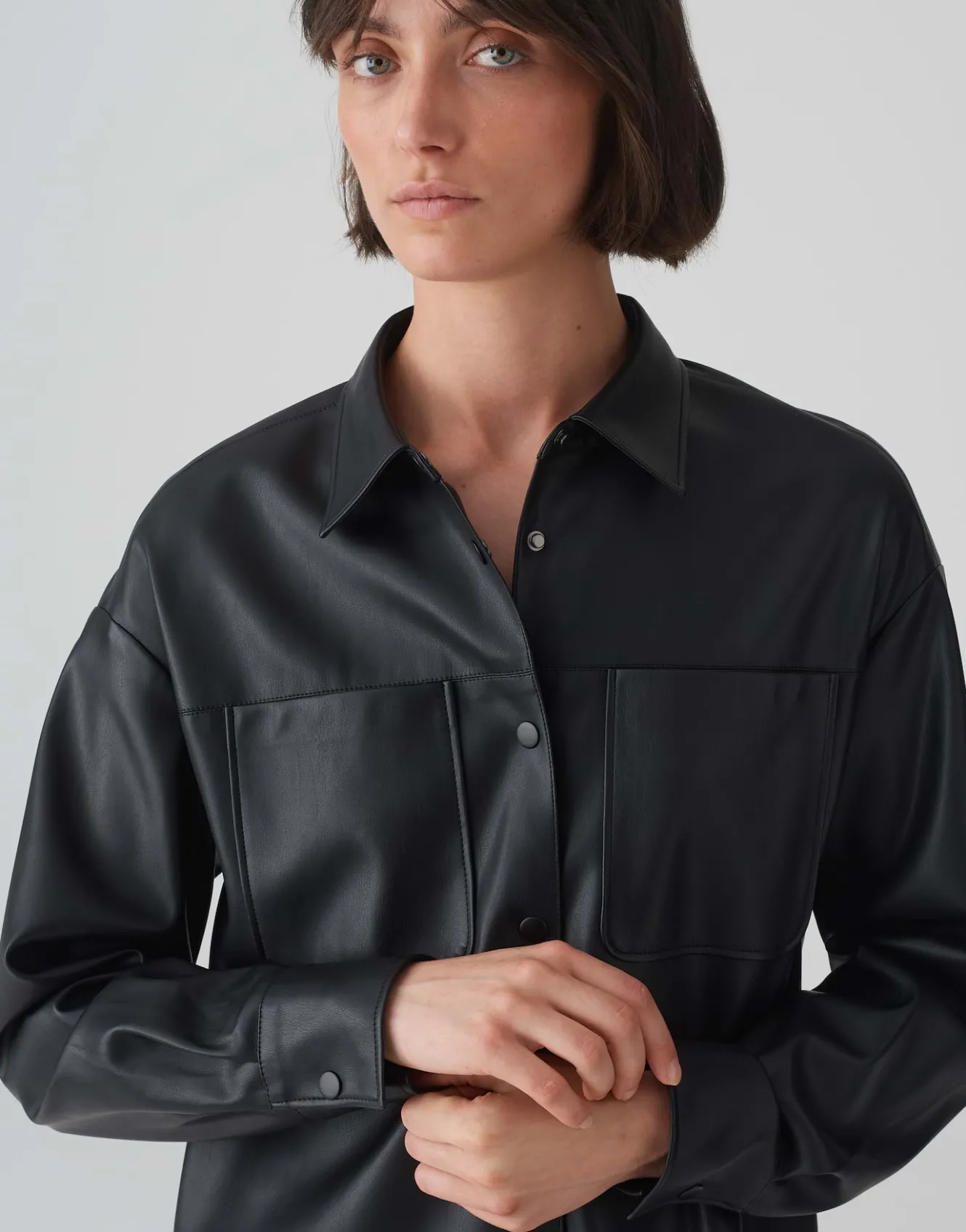 Overhemdblouse Firius Zwart Online Bestellen*OPUS Best Sale