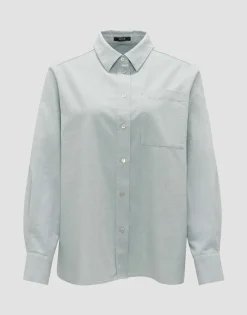 Overhemdblouse Flanella Blauw Online Bestellen*OPUS Best