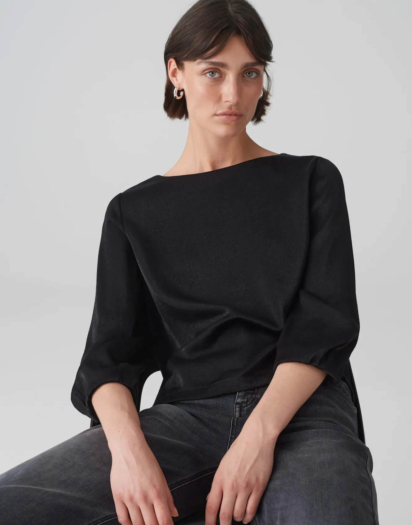 Overhemd Blouse Flixi Zwart Online Bestellen*OPUS Discount