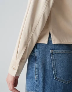 Overhemdblouse Fontega Beige Online Bestellen*OPUS Cheap