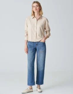 Overhemdblouse Fontega Beige Online Bestellen*OPUS Cheap