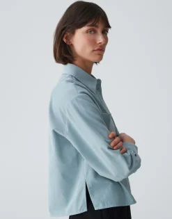 Overhemdblouse Froni Blauw Online Bestellen*OPUS Discount
