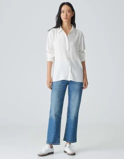 Overhemdblouse Fuhla Wit Online Bestellen*OPUS Online