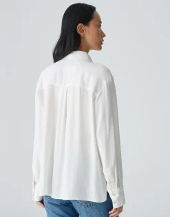 Overhemdblouse Fuhla Wit Online Bestellen*OPUS Online