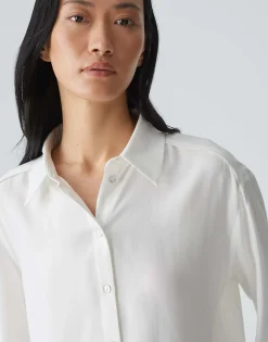 Overhemdblouse Fuhla Wit Online Bestellen*OPUS Online