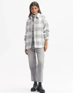 Overhemd Julola Check Grijs Online Bestellen*OPUS Clearance