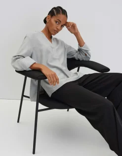 Oversized Blouse Zanell Grijs Online Bestellen*OPUS Cheap