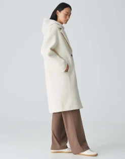 Oversized Mantel Hannie Wit Online Bestellen*OPUS Best Sale