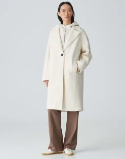 Oversized Mantel Hannie Wit Online Bestellen*OPUS Best Sale