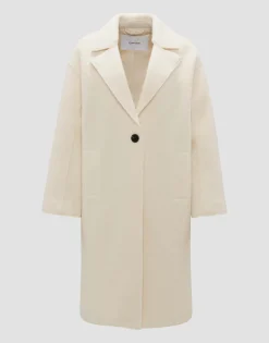 Oversized Mantel Hannie Wit Online Bestellen*OPUS Best Sale