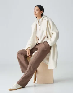 Oversized Mantel Hannie Wit Online Bestellen*OPUS Best Sale
