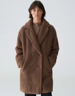 Oversized Mantel Honise Bruin Online Bestellen*OPUS Fashion