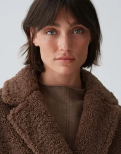 Oversized Mantel Honise Bruin Online Bestellen*OPUS Fashion