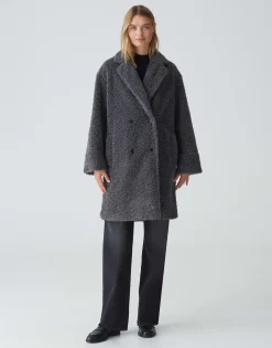 Oversized Mantel Honise Grijs Online Bestellen*OPUS Sale