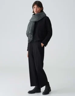 Oversized Sjaal Aneda Scarf Grijs Online Bestellen*OPUS Clearance