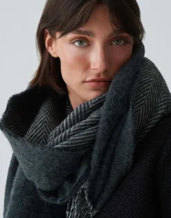 Oversized Sjaal Aneda Scarf Grijs Online Bestellen*OPUS Clearance