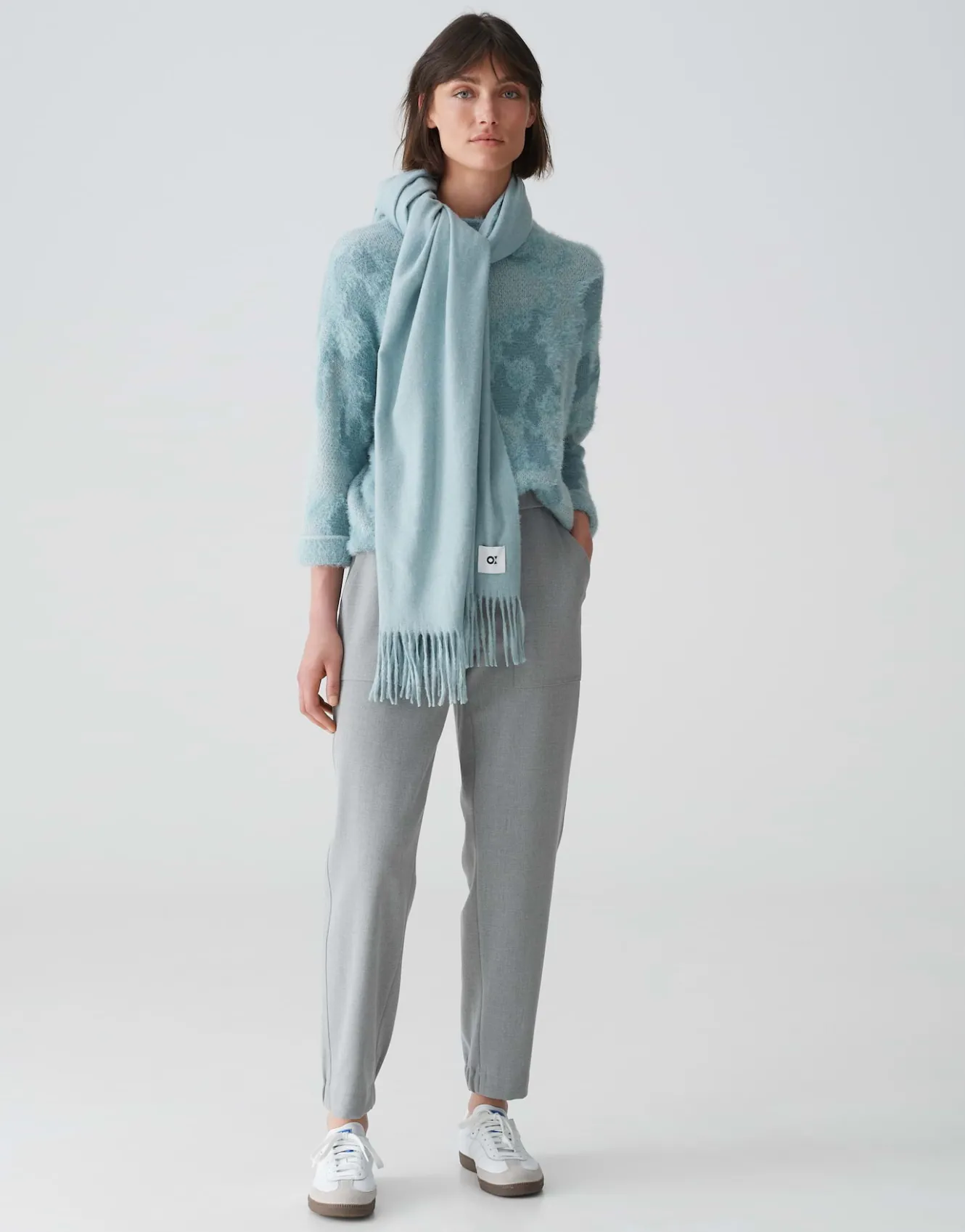 Oversized Sjaal Anell Scarf Blauw Online Bestellen*OPUS Clearance
