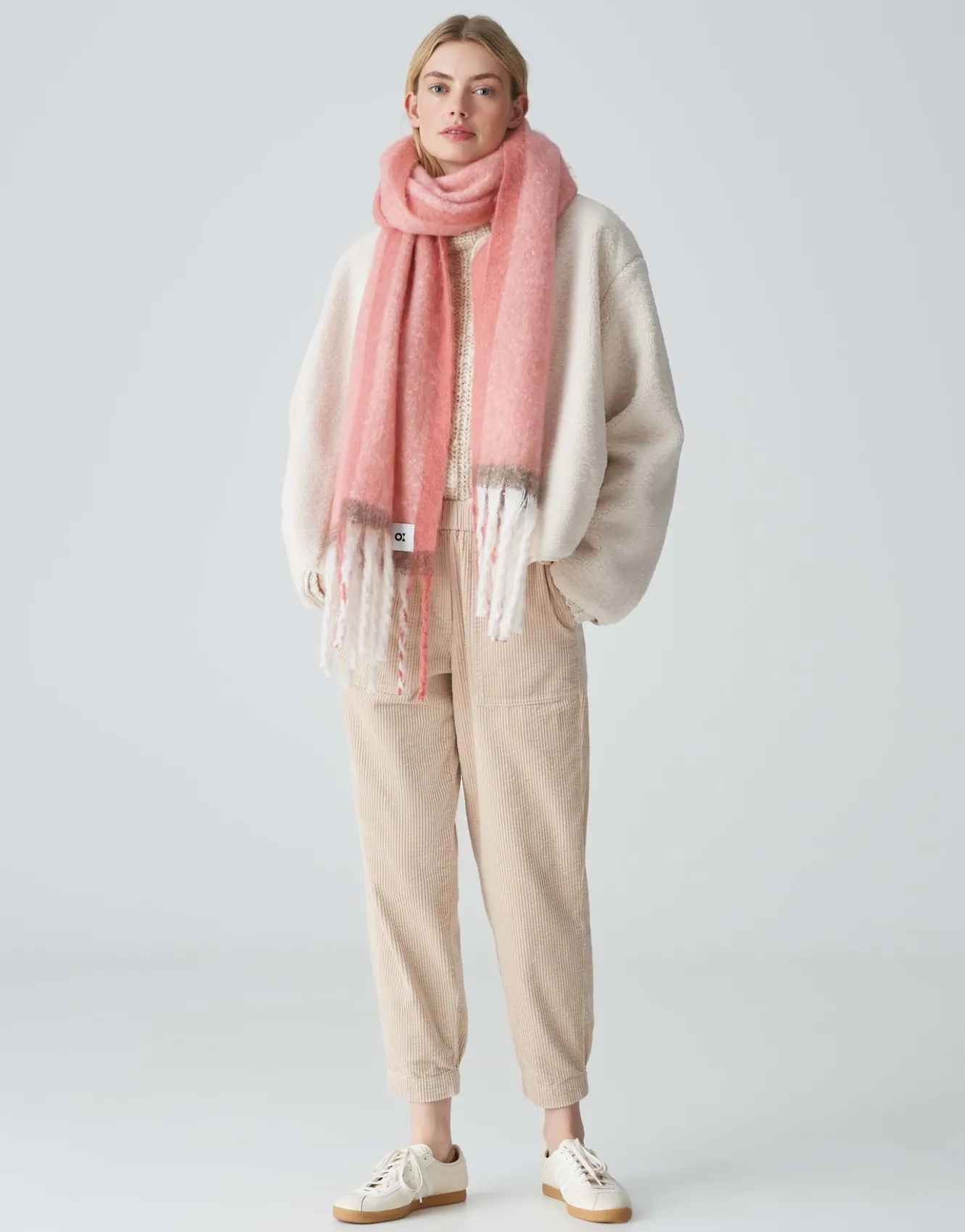 Oversized Sjaal Anuno Scarf Roze Online Bestellen*OPUS Sale