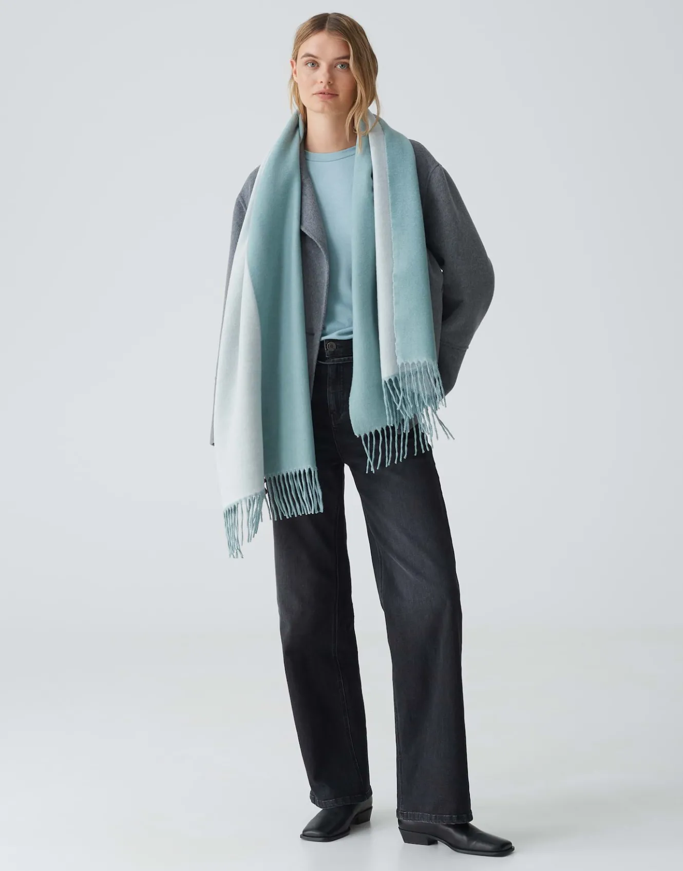 Oversized Sjaal Atopa Scarf Blauw Online Bestellen*OPUS New