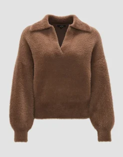 Oversized Trui Posson Bruin Online Bestellen*OPUS Fashion