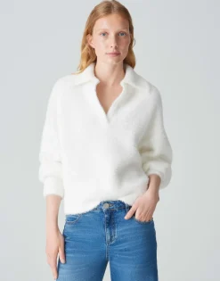 Oversized Trui Posson Wit Online Bestellen*OPUS Discount