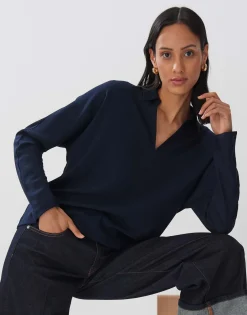 Poloshirt Kiby Blauw Online Bestellen*OPUS Fashion