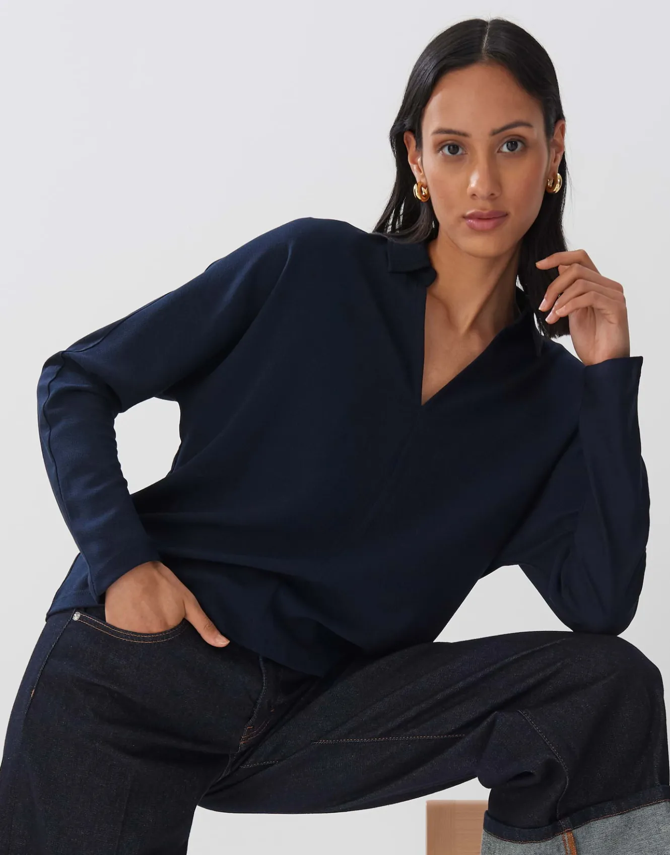Poloshirt Kiby Blauw Online Bestellen*OPUS Fashion