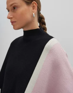 Poncho Basteina Cape Zwart Online Bestellen*OPUS Cheap