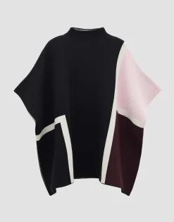 Poncho Basteina Cape Zwart Online Bestellen*OPUS Cheap
