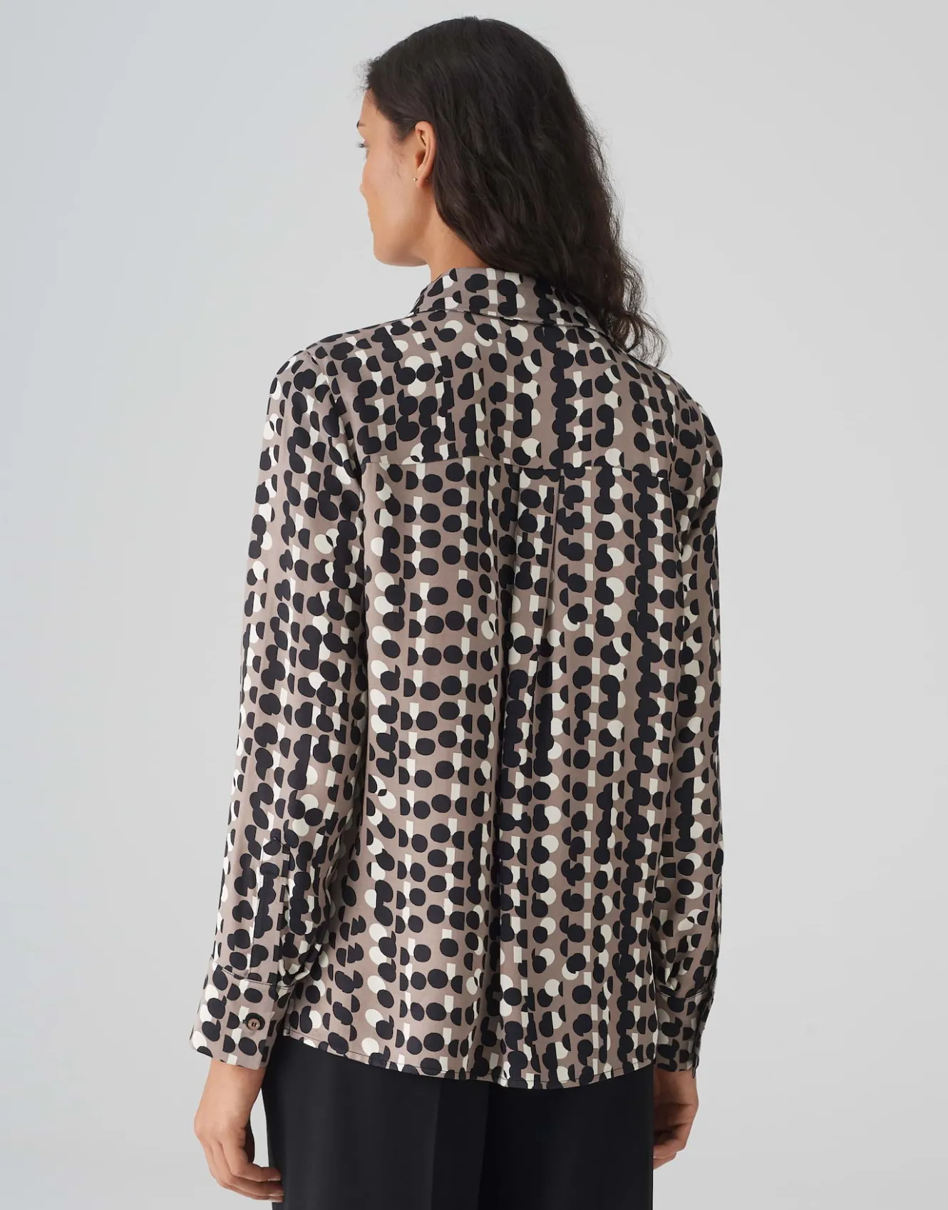 Satijnen Blouse Fosmo Bruin Online Bestellen*OPUS Shop