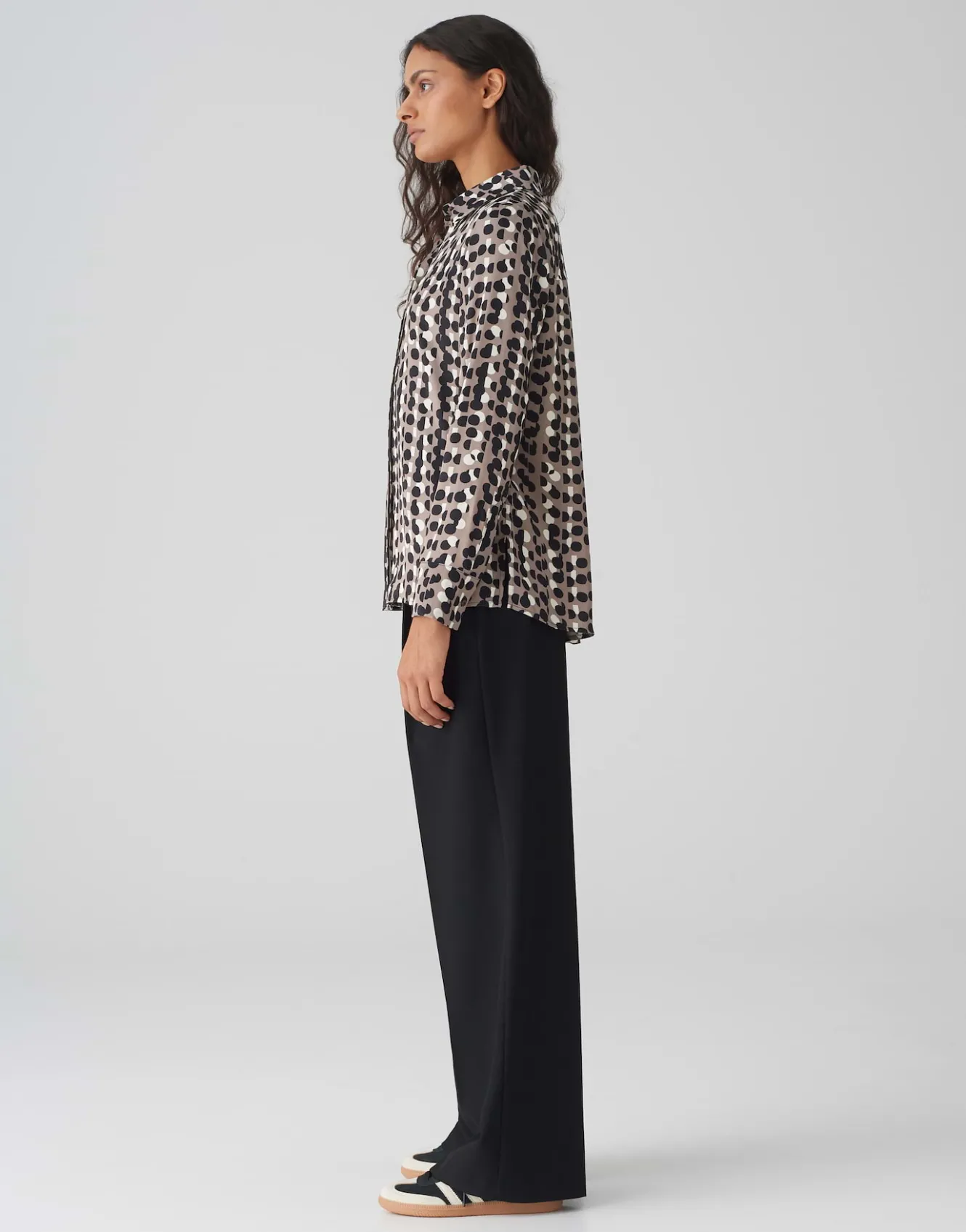 Satijnen Blouse Fosmo Bruin Online Bestellen*OPUS Shop