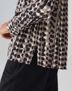 Satijnen Blouse Fosmo Bruin Online Bestellen*OPUS Shop