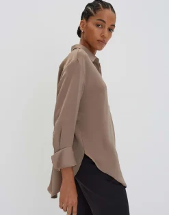 Satijnen Blouse Zanza Beige Online Bestellen*OPUS New