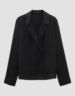 Satijnen Blouse Zariana Zwart Online Bestellen*OPUS Best Sale