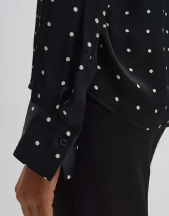 Satijnen Blouse Zilow Zwart Online Bestellen*OPUS Hot