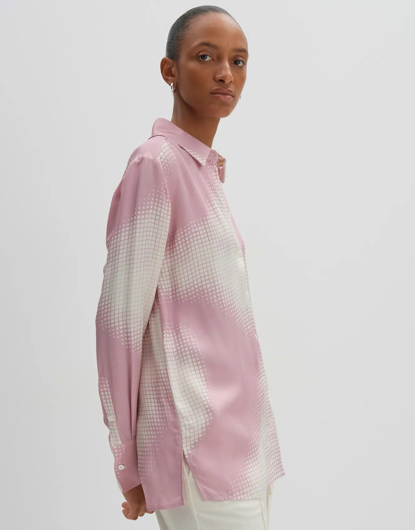 Satijnen Blouse Zisakia Roze Online Bestellen*OPUS Fashion