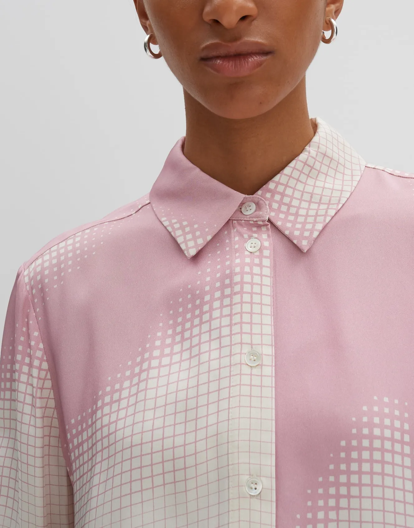 Satijnen Blouse Zisakia Roze Online Bestellen*OPUS Fashion