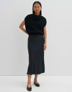 Satijnen Rok Odini Dot Zwart Online Bestellen*OPUS Hot