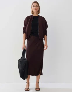 Satijnen Rok Odini Uni Paars Online Bestellen*OPUS Store