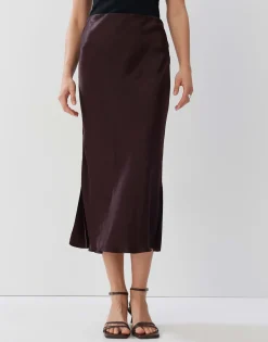 Satijnen Rok Odini Uni Paars Online Bestellen*OPUS Store