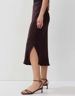 Satijnen Rok Odini Uni Paars Online Bestellen*OPUS Store