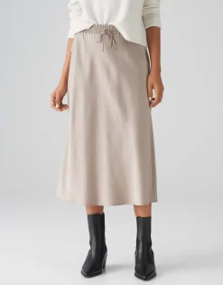 Satijnen Rok Rawi Bruin Online Bestellen*OPUS Flash Sale