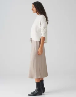 Satijnen Rok Rawi Bruin Online Bestellen*OPUS Flash Sale