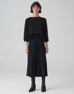 Satijnen Rok Rawi Zwart Online Bestellen*OPUS New