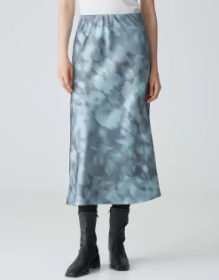 Satijnen Rok Runaba Blauw Online Bestellen*OPUS Discount