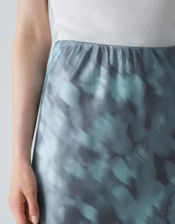 Satijnen Rok Runaba Blauw Online Bestellen*OPUS Discount