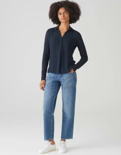 Shirtblouse Frera Blauw Online Bestellen*OPUS Outlet