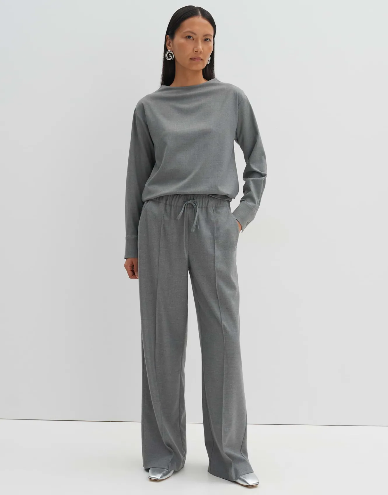 Shirtblouse Zalene Grijs Online Bestellen*OPUS Shop