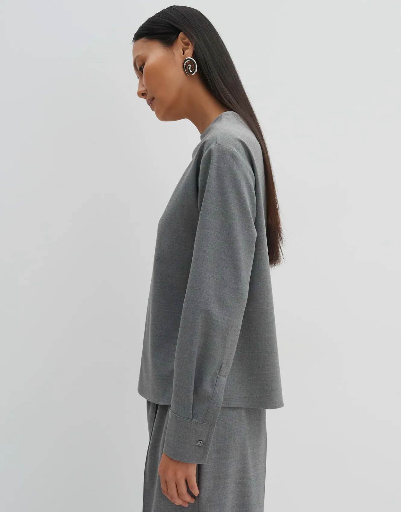 Shirtblouse Zalene Grijs Online Bestellen*OPUS Shop