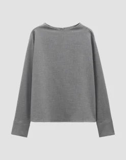 Shirtblouse Zalene Grijs Online Bestellen*OPUS Shop